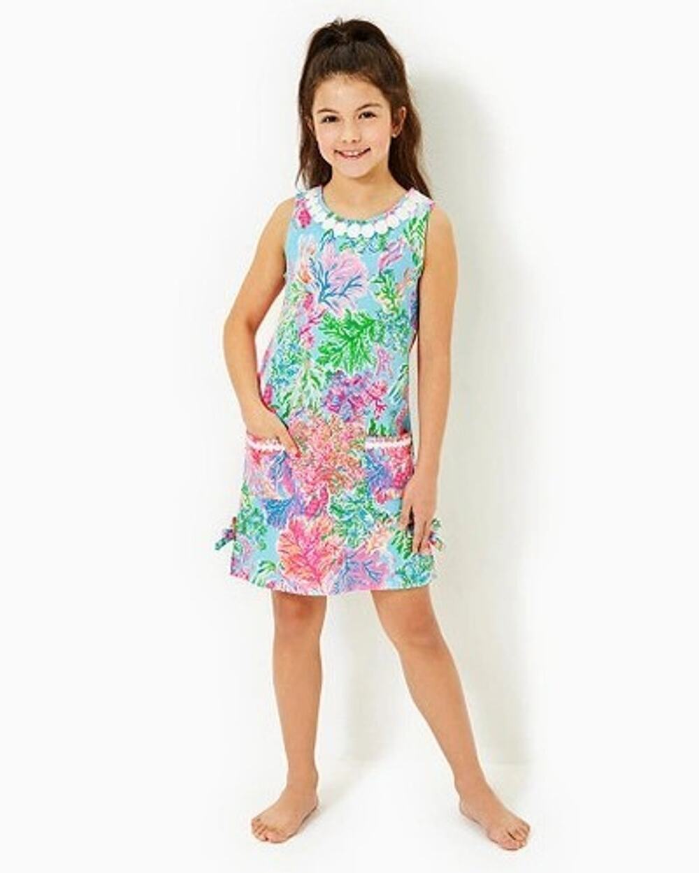 Lilly Pulitzer Girls Little Lilly Classic Shift Dress Size 10